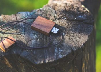 Wooden USB flash drive